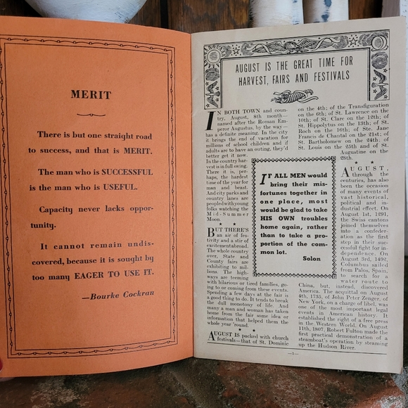 Vintage Ford Motor Co Home Almanac and facts booklet - August 1939 Collectible - Picture 3 of 10